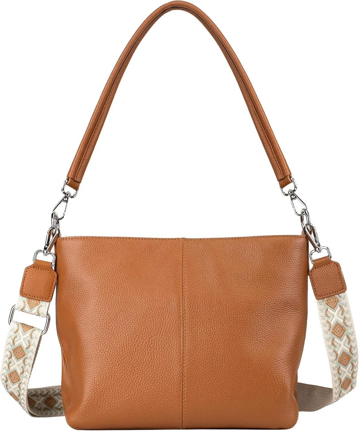 Genuine Leather Purse for Women, Women's Handbags Hobo Bag, Soft Leather Crossbody with Adjustable Wide Strap