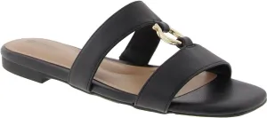 Giani Bernini Womens Caitlynn Embellished Faux Leather Slide Sandals