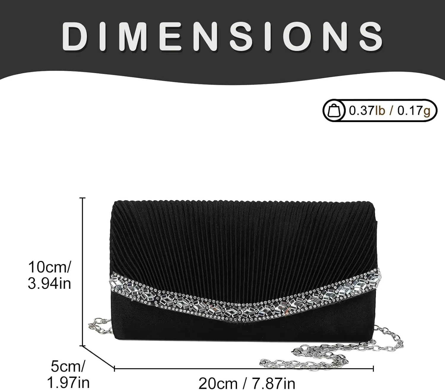 Gladdon Small Clutch Purses for Women Formal Evening Bags Party Wristlet Handbags Wedding Purse