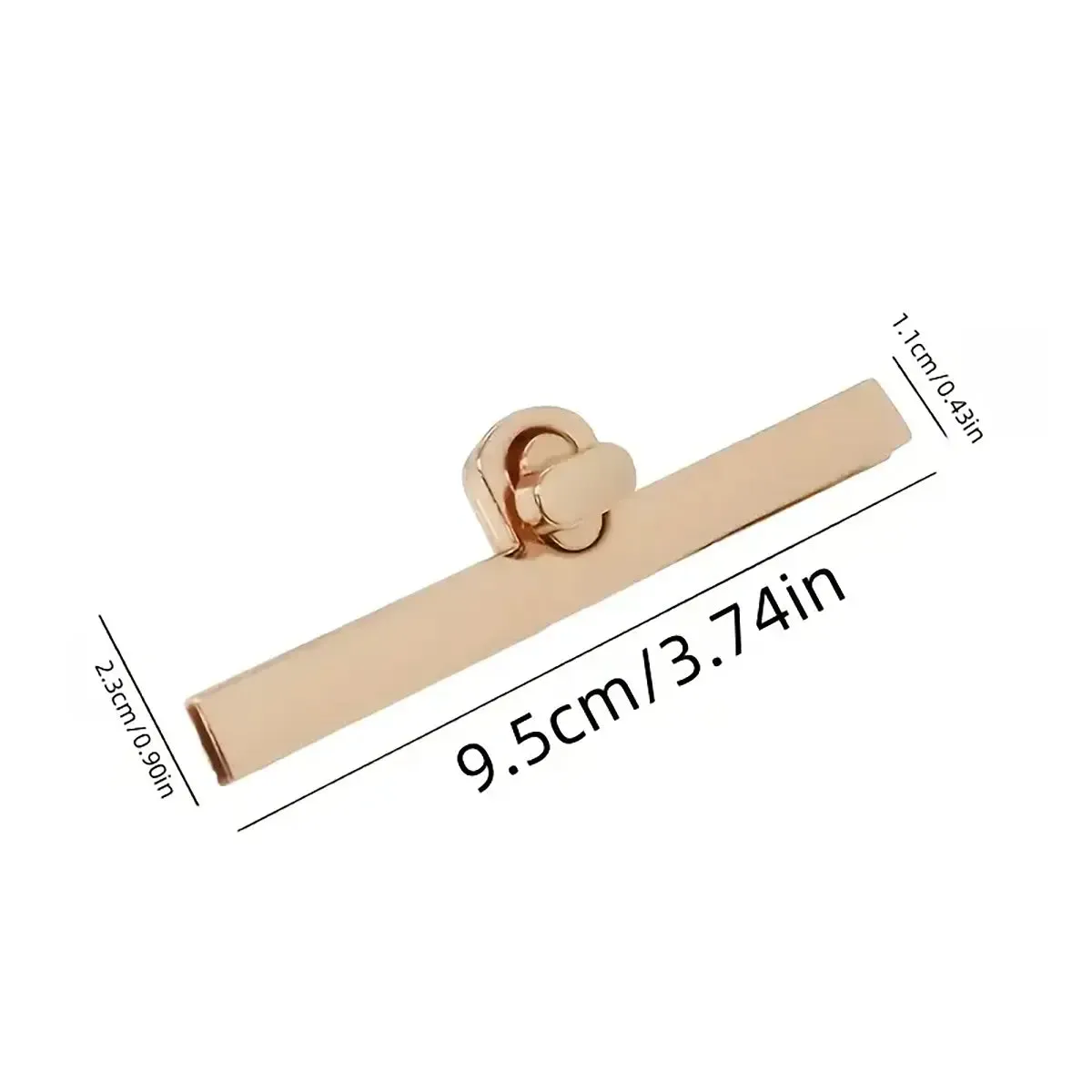 Gold Beam Twist Bag Clasp