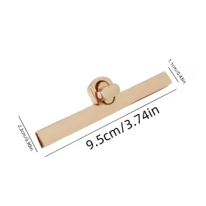 Gold Beam Twist Bag Clasp