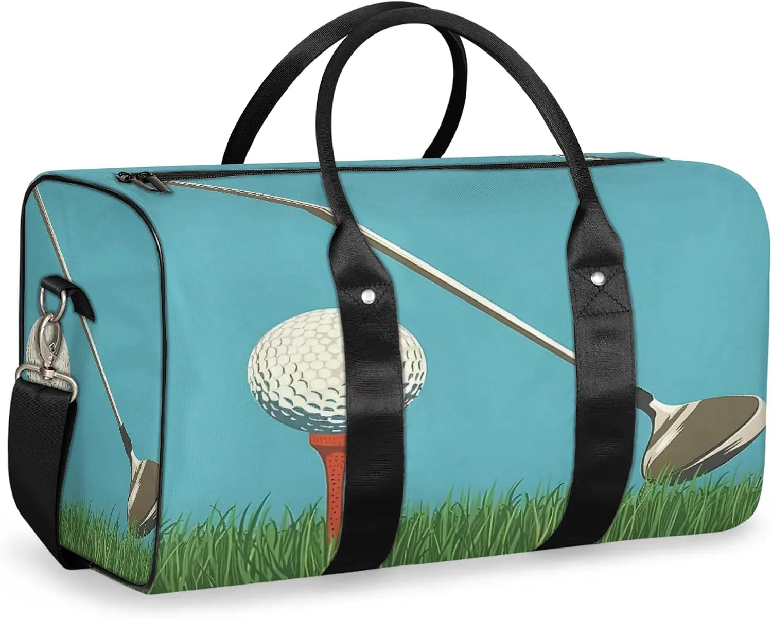 Golf Ball Sport Travel Bag for Men Women, Gym Duffle Bags for Travel, Carry On Luggage Bag, Weekender Overnight Workout Bags