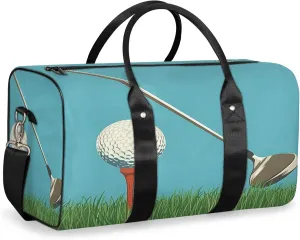 Golf Ball Sport Travel Bag for Men Women, Gym Duffle Bags for Travel, Carry On Luggage Bag, Weekender Overnight Workout Bags
