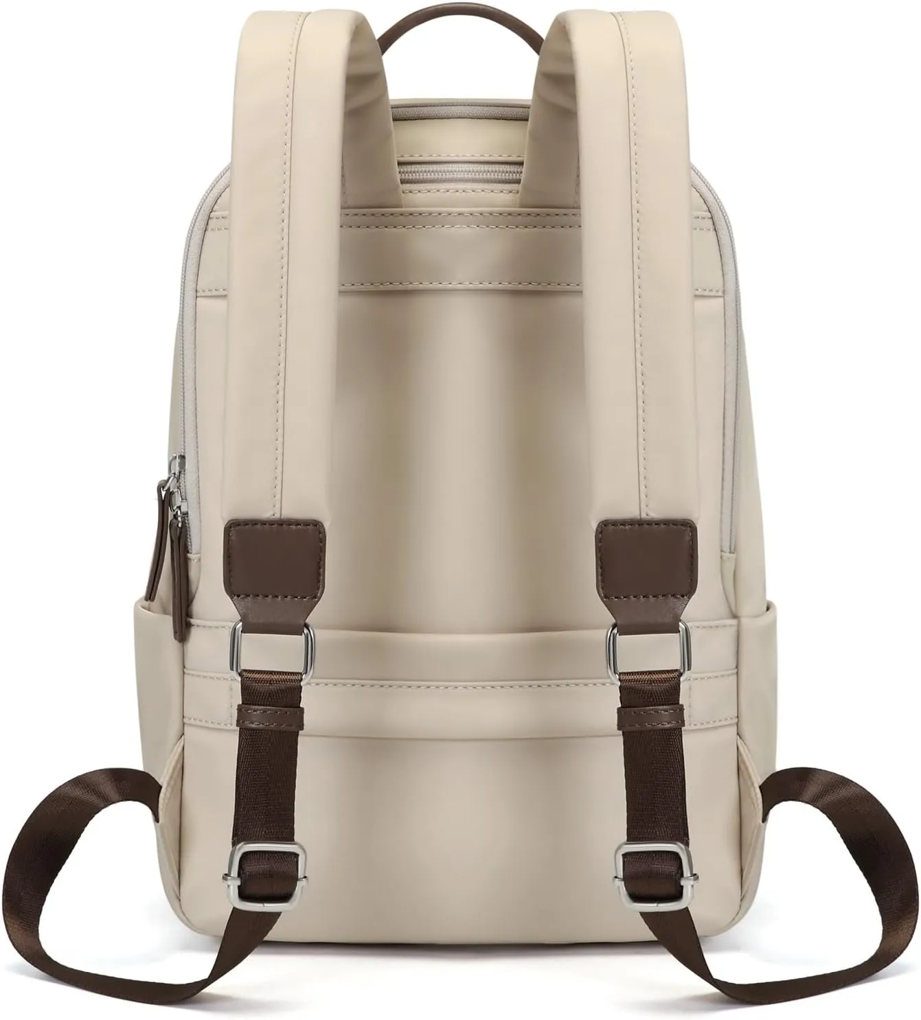 GOLF SUPAGS Womens Laptop Backpack with Separate Laptop Compartment Water Resistant Computer Backpacks Fits 14 Inch Notebook Travel Work College Bags (14-Inch, Apricot)