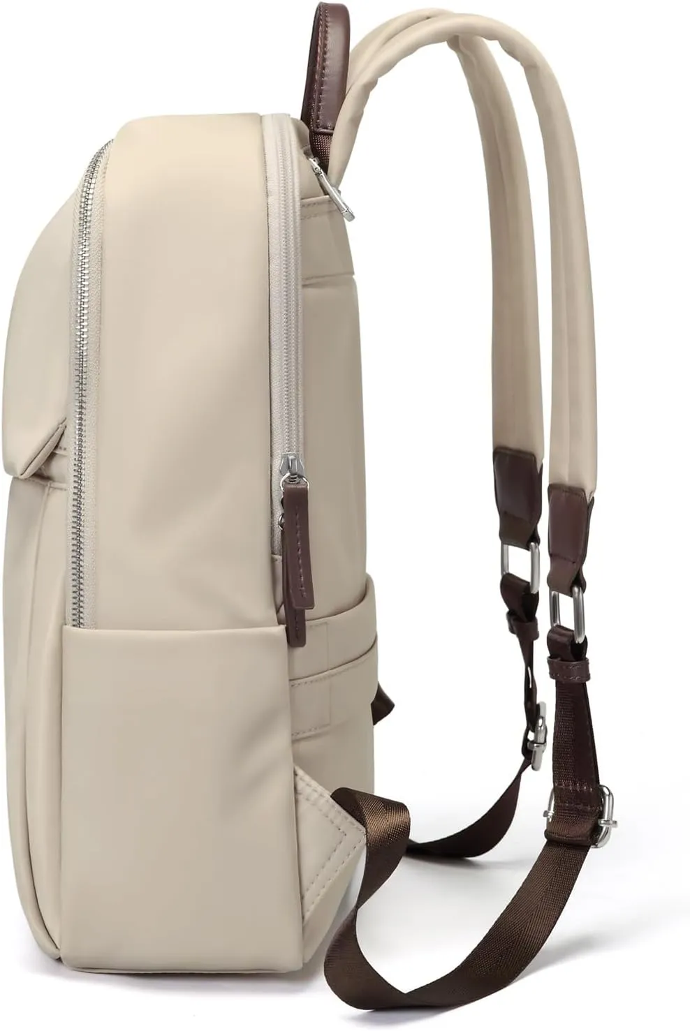 GOLF SUPAGS Womens Laptop Backpack with Separate Laptop Compartment Water Resistant Computer Backpacks Fits 14 Inch Notebook Travel Work College Bags (14-Inch, Apricot)