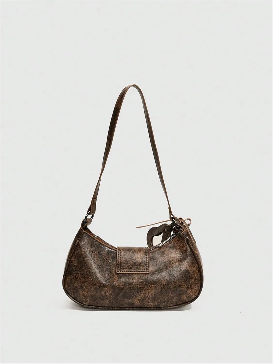 GORGLITTER Women's Buckle Shoulder Bag Western Hobo Bag Pu Leather Handbags with Coin Purse