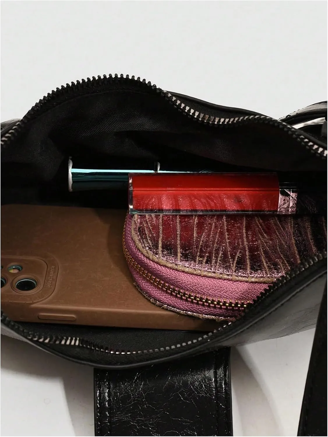 GORGLITTER Women's Buckle Shoulder Bag Western Hobo Bag Pu Leather Handbags with Coin Purse