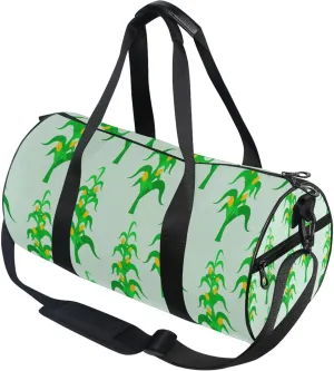 Green Corn Field Gym Duffle Bag Women Men Sports Fitness Bag for Travel Workout Gymnastics Dance Ballet