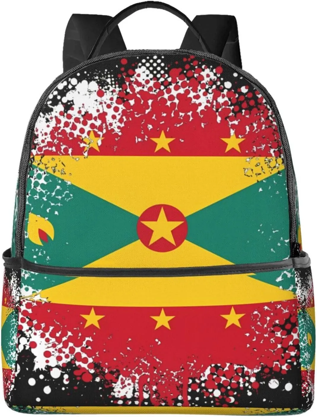 Grenada Flag Casual Backpacks Laptop Backpack Carry-on Daypack Sports Travel Rucksack Lightweight Working Bag for Outdoor Hiking Cycling Walking