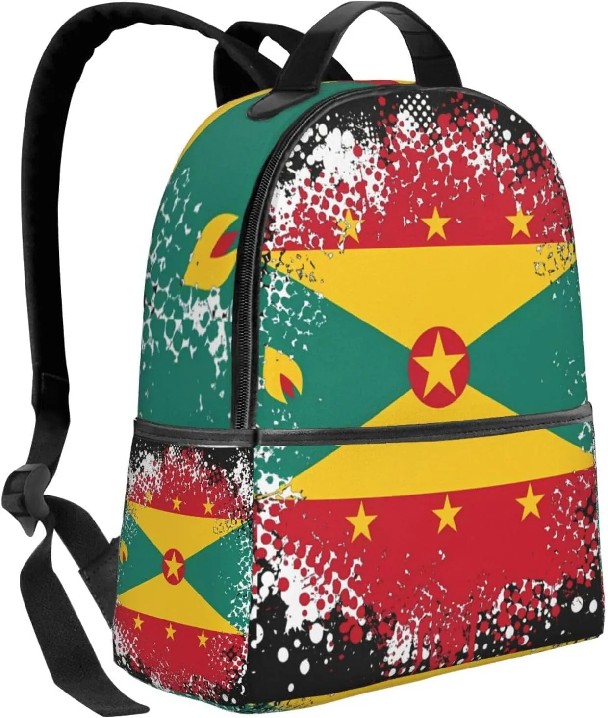 Grenada Flag Casual Backpacks Laptop Backpack Carry-on Daypack Sports Travel Rucksack Lightweight Working Bag for Outdoor Hiking Cycling Walking