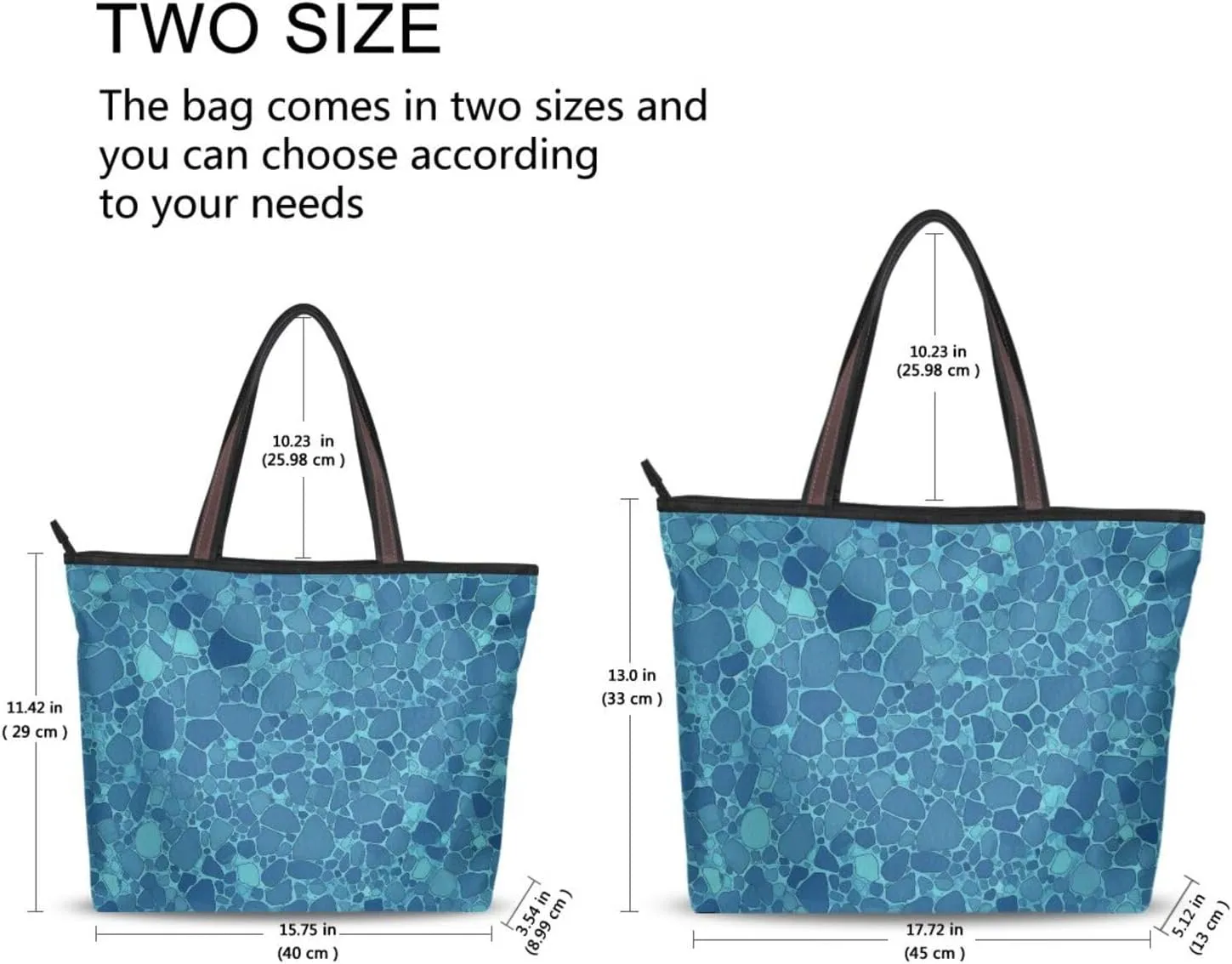 GuoChe Silk Fabric Zippered Shoulder Tote Bag Stylish Handbags for Women Trendy for Everyday & Travel