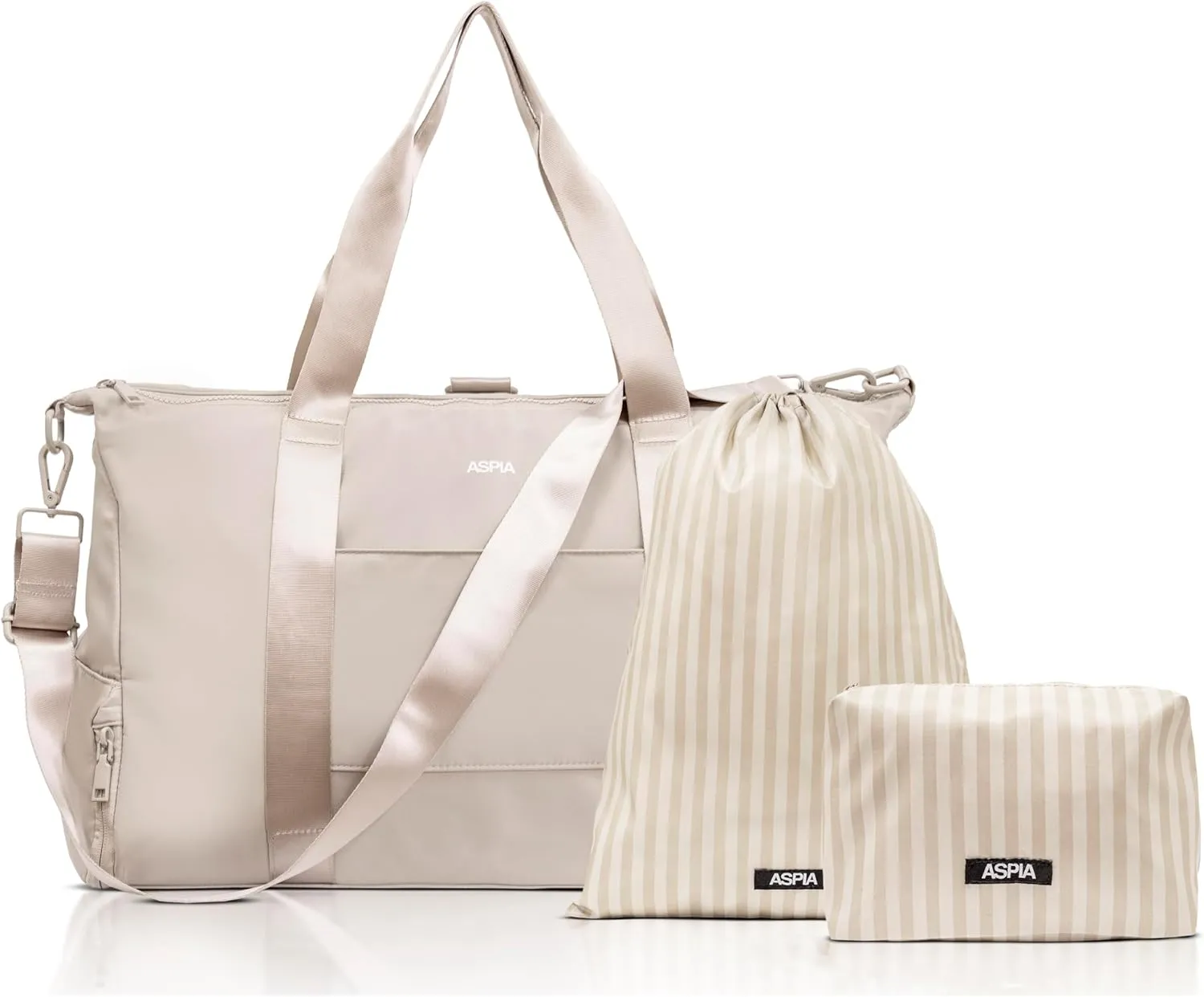 Gym Bag for Women - 3-in-1 Duffle with Laptop & Yoga Mat Space, Personal Item Travel Bag with Shoe Compartment, Luggage Sleeve & Toiletries Pouch, Stylish Weekender & Carry On