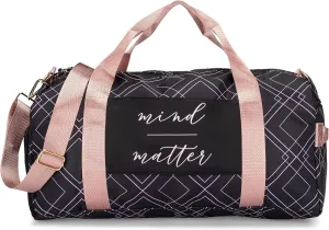 Gym Bag for Women with Shoe Compartment and Wet Pocket | Durable Lightweight Gym Bag with Motivational Quote| Great for Exercise and Overnights