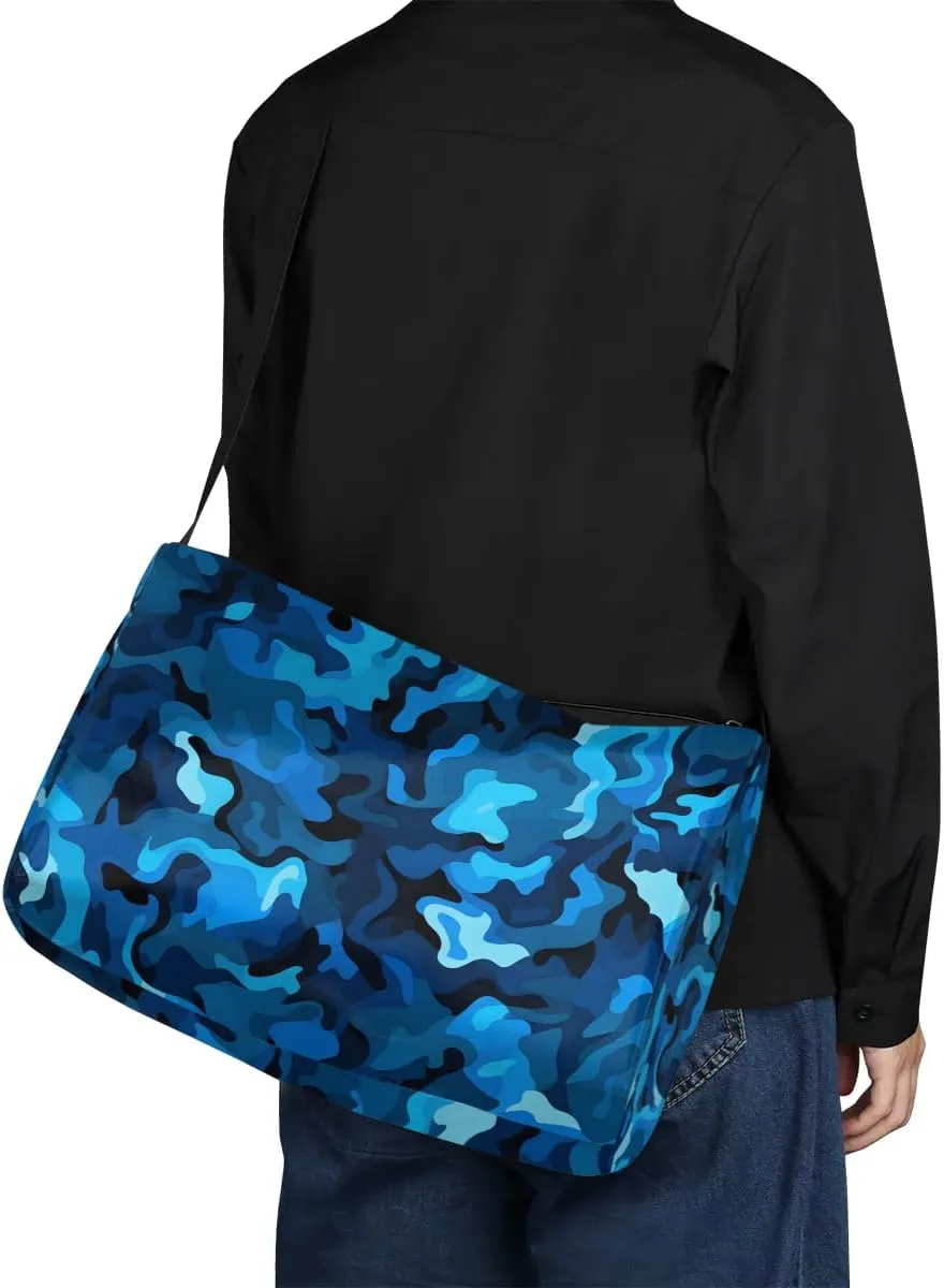 Gym Bags for Men 14.8 Inch Lightweight Carry On Bags for Airplanes Waterproof Duffle Bag for Travel, Abstract Camouflage Lush Printings