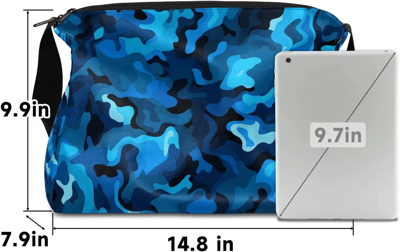 Gym Bags for Men 14.8 Inch Lightweight Carry On Bags for Airplanes Waterproof Duffle Bag for Travel, Abstract Camouflage Lush Printings