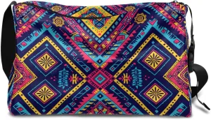 Gym Bags for Men 14.8 Inch Lightweight Carry On Bags for Airplanes Waterproof Duffle Bag for Travel, Boho Retro Floral Print