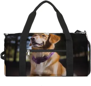 Gym Bags for Men Women Dog Duffle Bag Travel Overnight Bag with Shoe Compartment Tote Bags