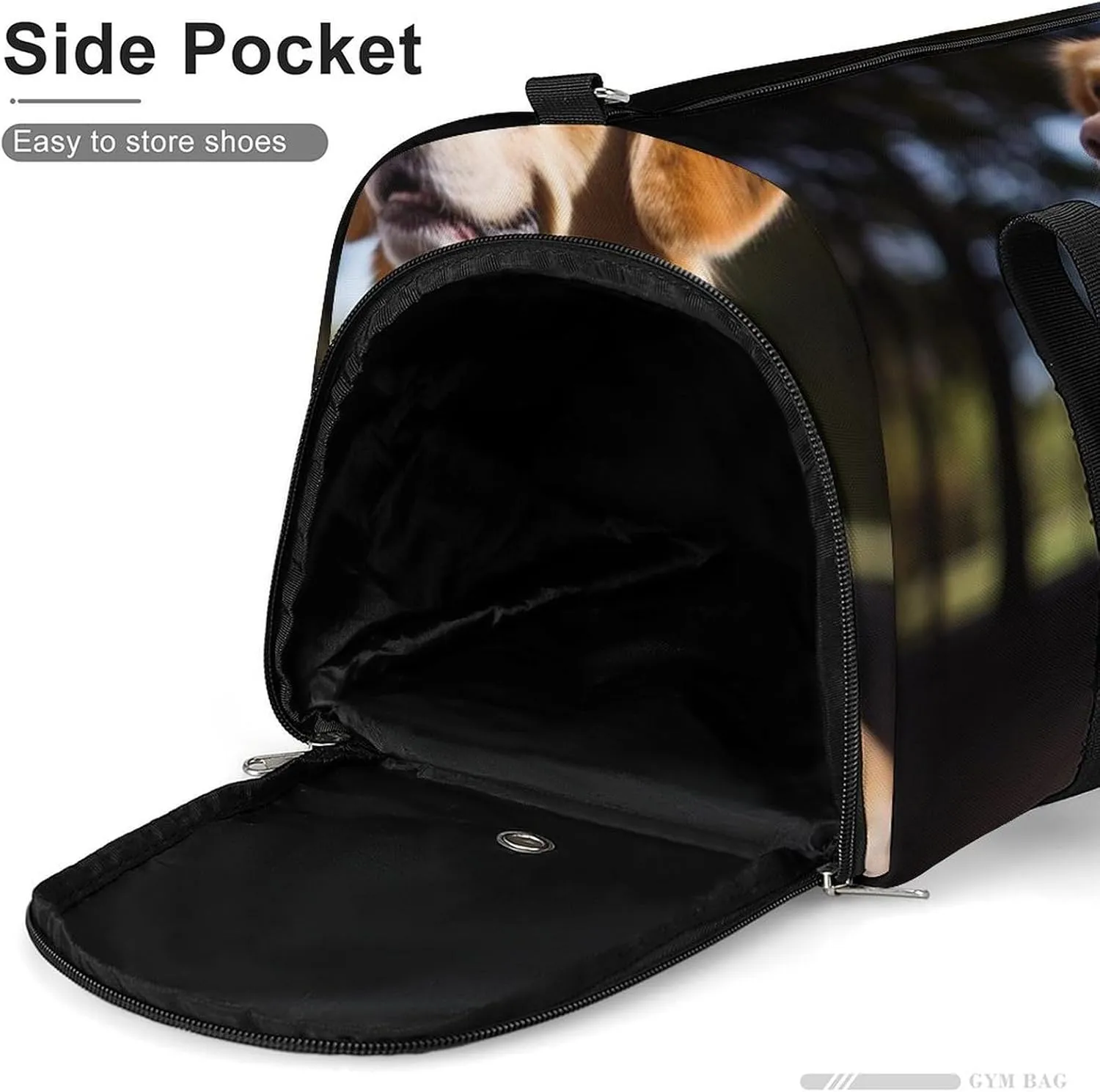 Gym Bags for Men Women Dog Duffle Bag Travel Overnight Bag with Shoe Compartment Tote Bags