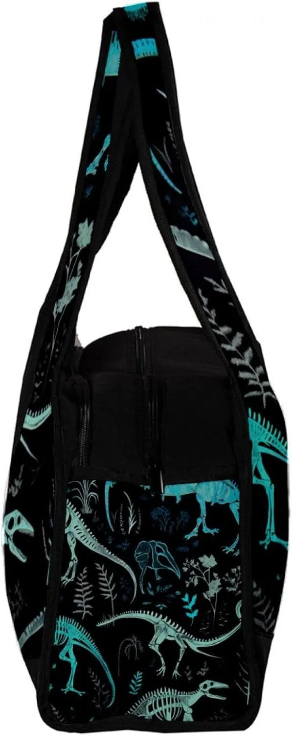 Gym Bags for Men,Travel Duffel Bags for Women,Animal Bones Dinosaur Skeletons,Workout Bag