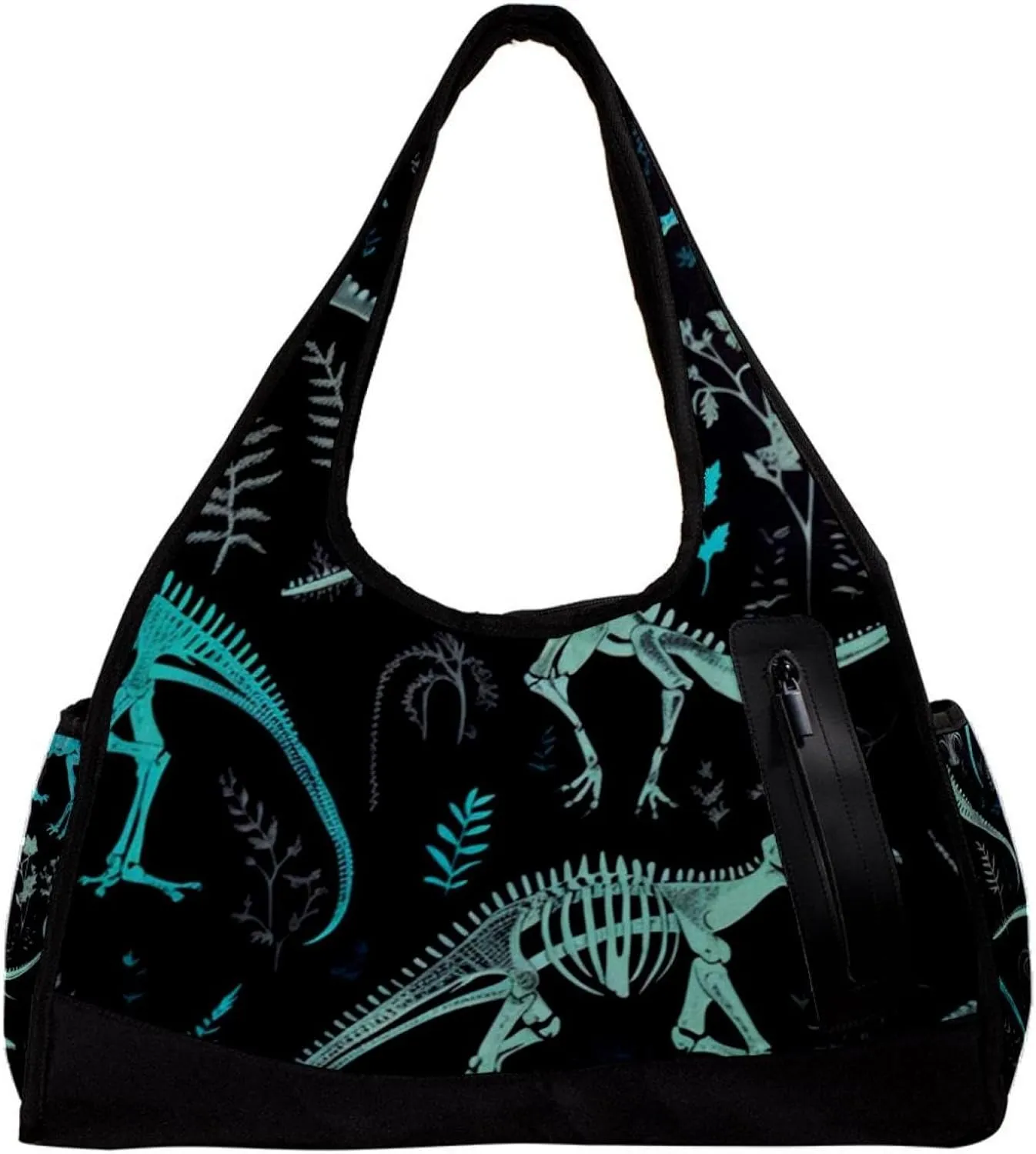 Gym Bags for Men,Travel Duffel Bags for Women,Animal Bones Dinosaur Skeletons,Workout Bag