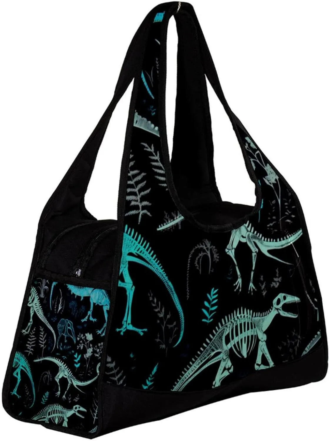 Gym Bags for Men,Travel Duffel Bags for Women,Animal Bones Dinosaur Skeletons,Workout Bag