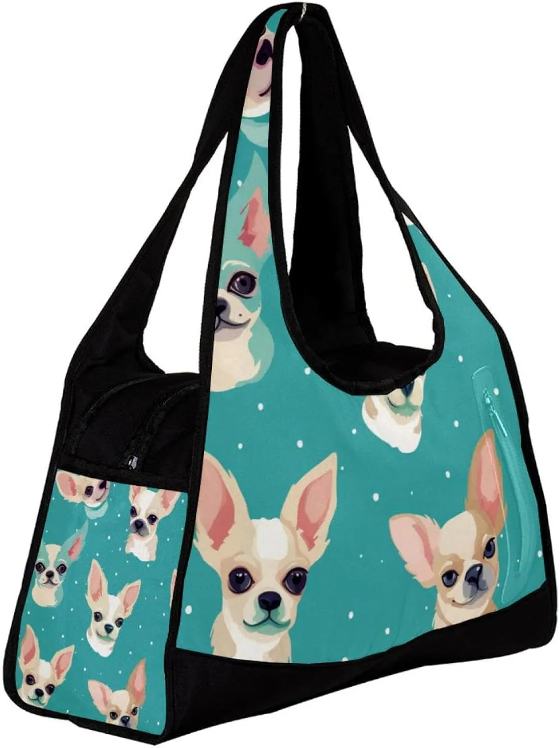 Gym Bags for Men,Travel Duffel Bags for Women,Bow Chihuahua Dog,Workout Bag