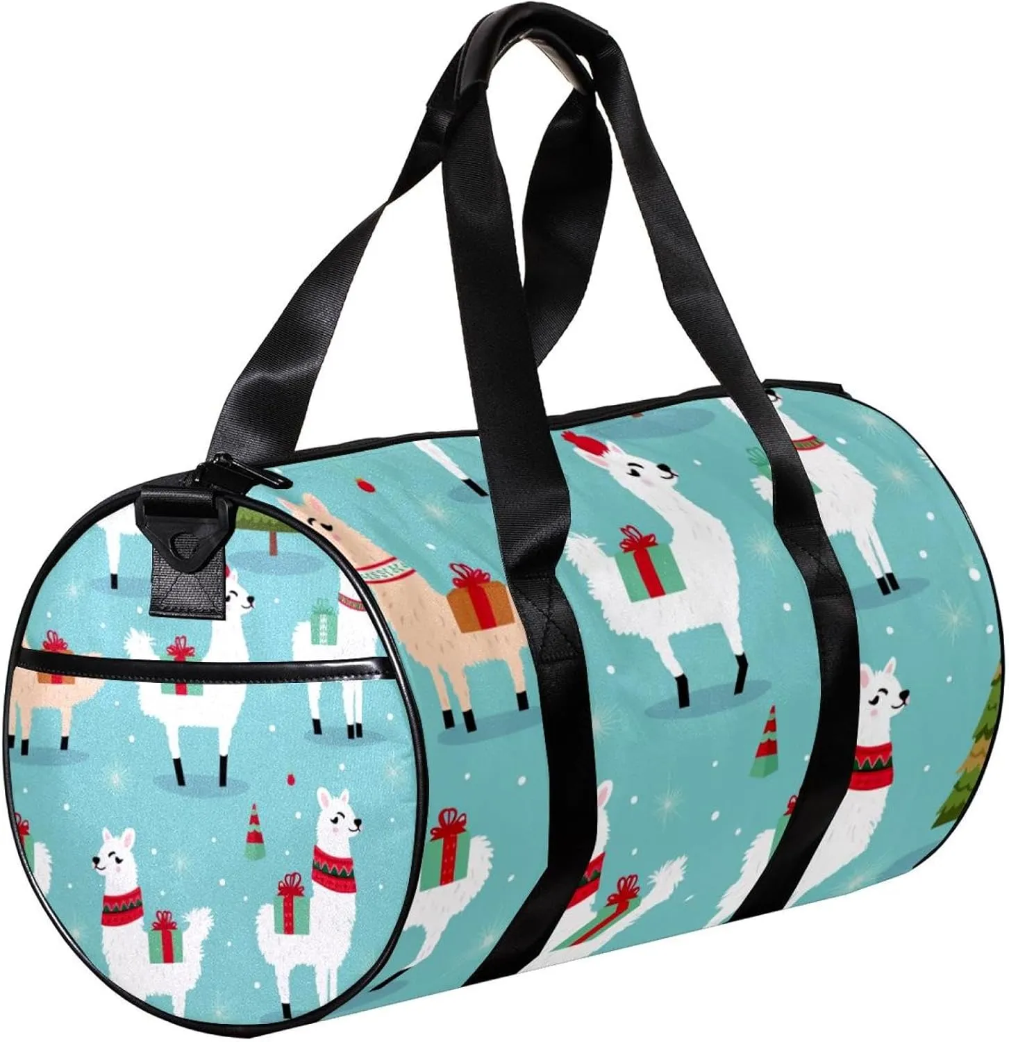 Gym Bags for Men,Travel Duffel Bags for Women,Christmas Camel Snowflake,Workout Bag