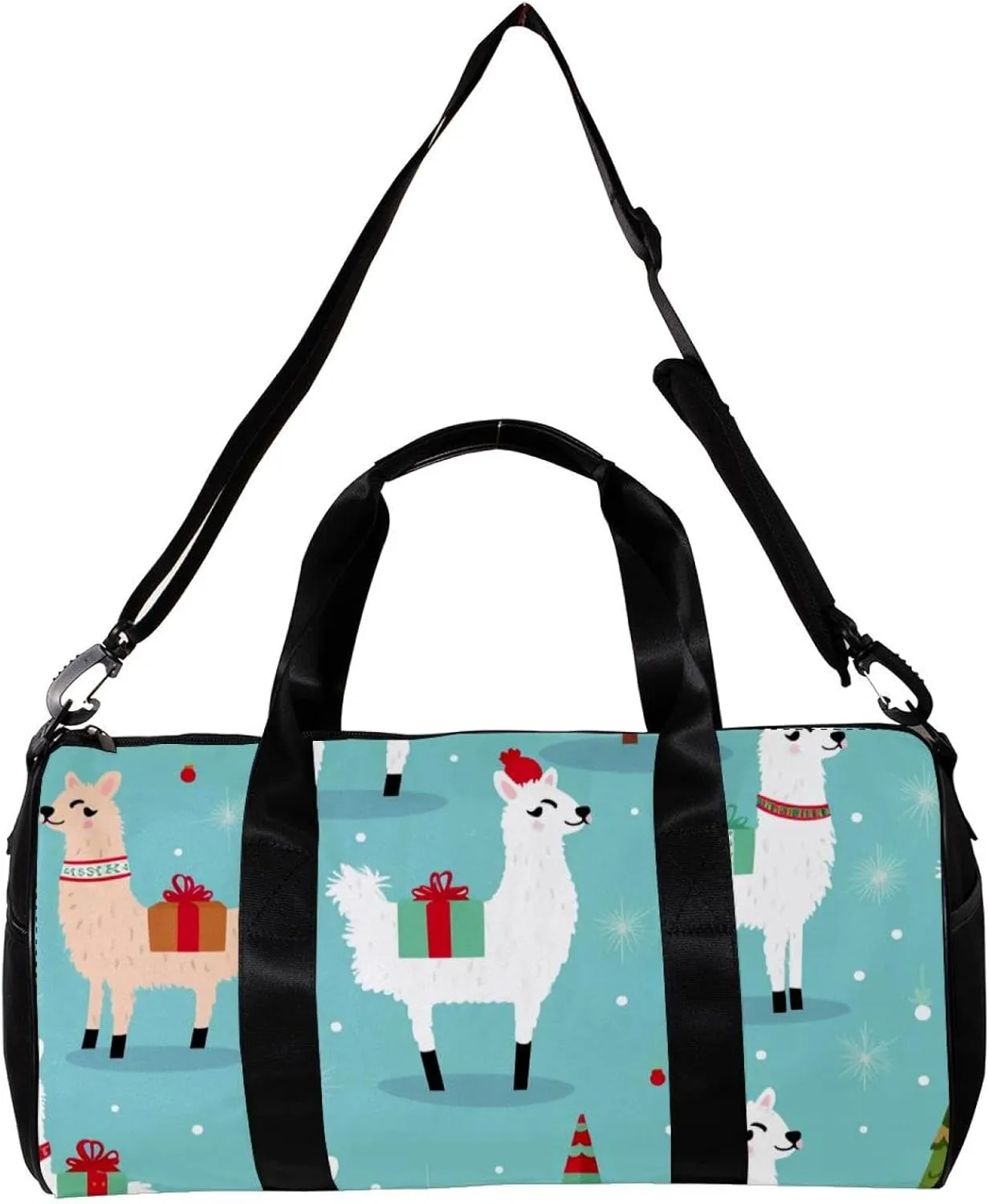 Gym Bags for Men,Travel Duffel Bags for Women,Christmas Camel Snowflake,Workout Bag