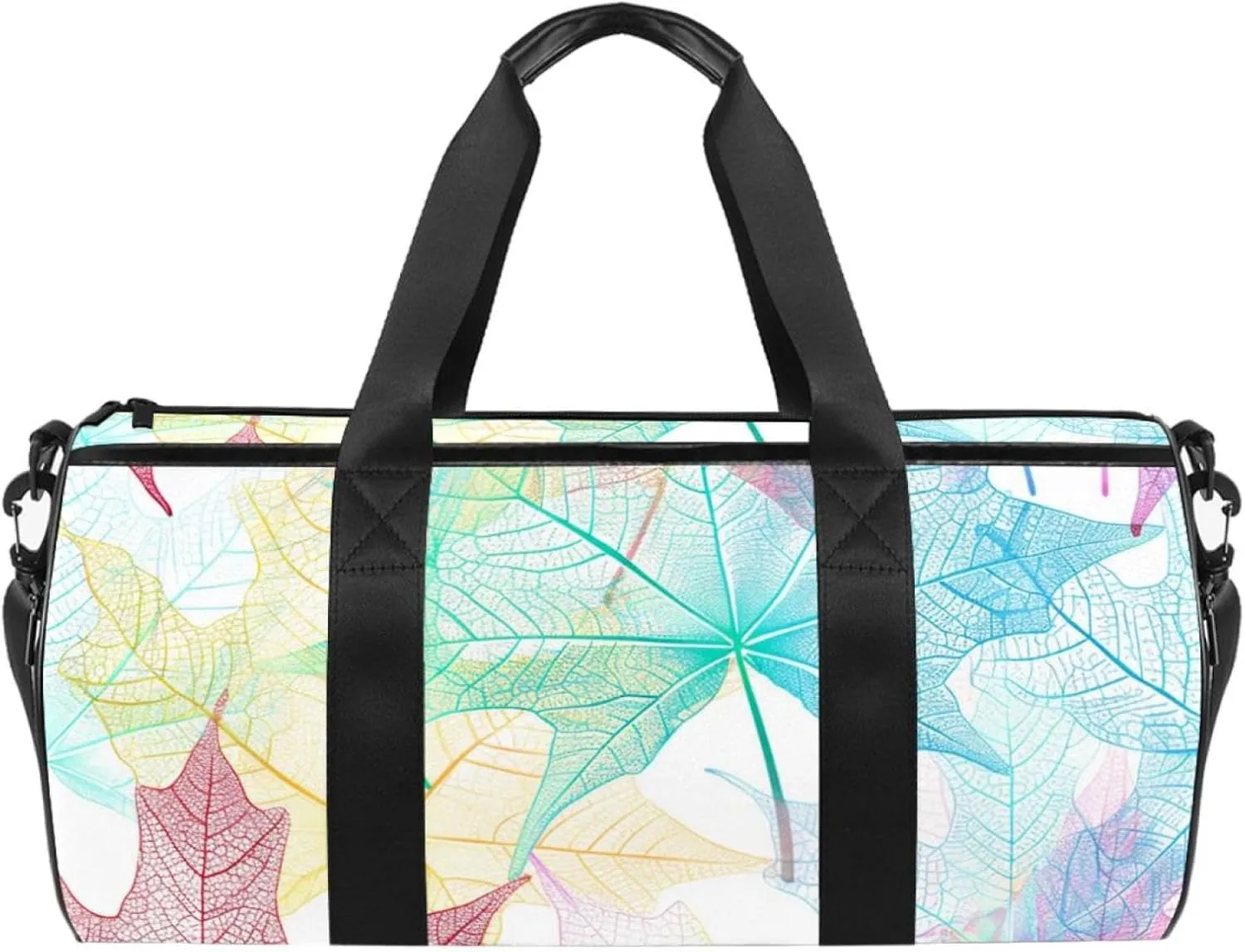 Gym Bags for Men,Travel Duffel Bags for Women,Color Texture Transplant Leaves,Workout Bag