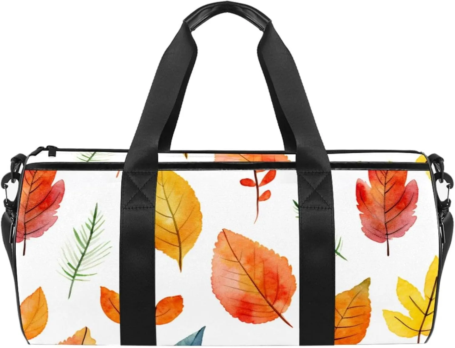 Gym Bags for Men,Travel Duffel Bags for Women,Colorful Leaves Autumn,Workout Bag