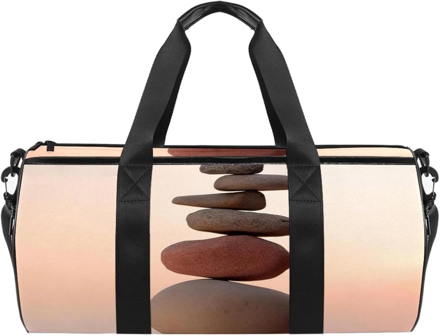 Gym Bags for Men,Travel Duffel Bags for Women,Sea Beach Stones,Workout Bag