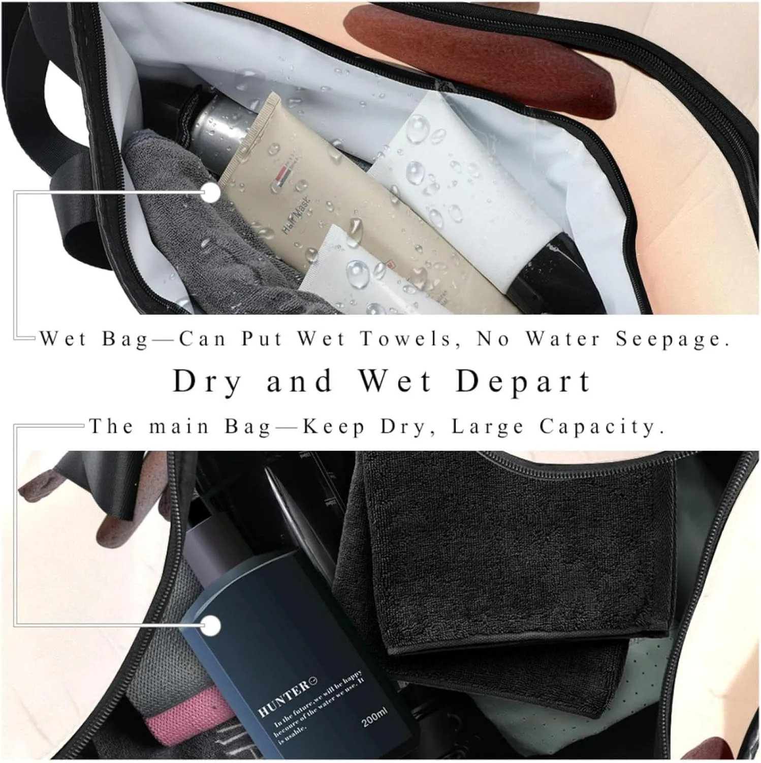 Gym Bags for Men,Travel Duffel Bags for Women,Sea Beach Stones,Workout Bag