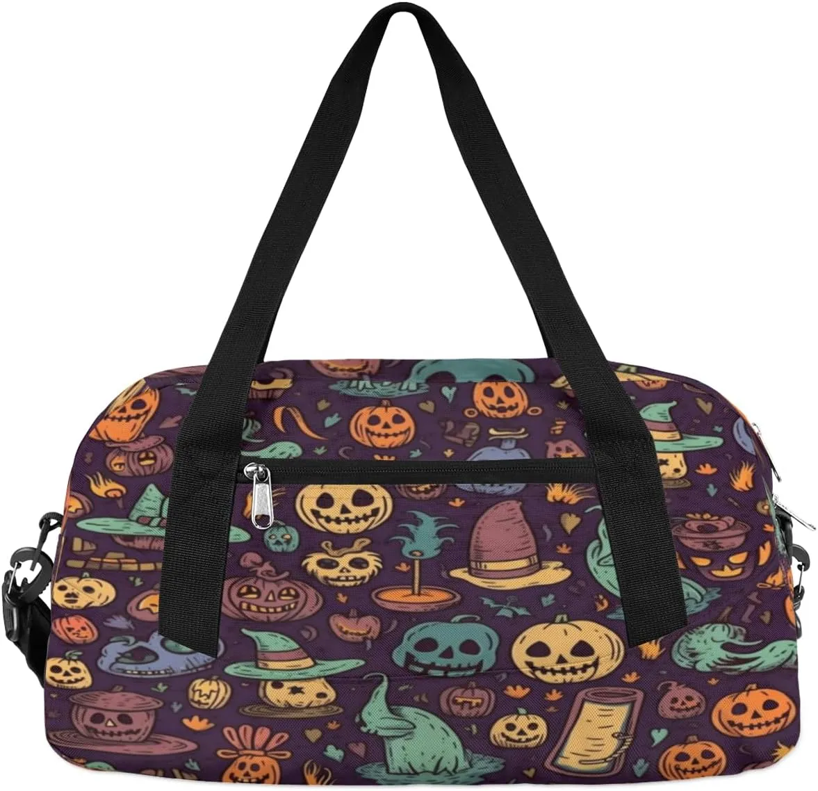 Halloween Abstract Pumpkins Gym Bag, Duffle Bag, Weekender Bag, Duffel Bag, Overnight Bag, Travel Duffel Bag, Dance Bag, Tote Bag, Beach Bag, Pool Bag, Gym Duffle Bag, Carry on Bag
