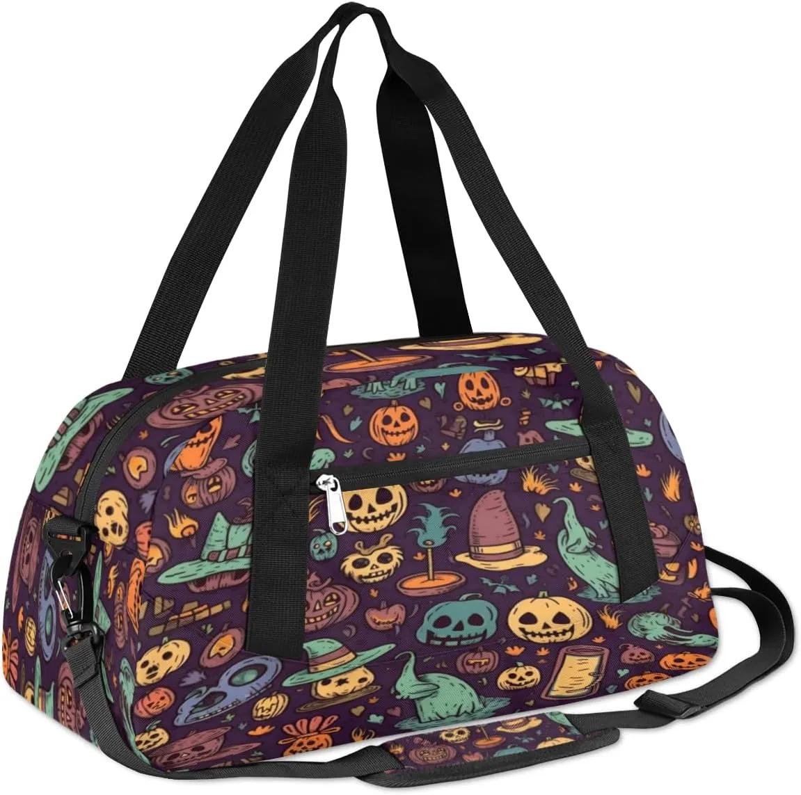 Halloween Abstract Pumpkins Gym Bag, Duffle Bag, Weekender Bag, Duffel Bag, Overnight Bag, Travel Duffel Bag, Dance Bag, Tote Bag, Beach Bag, Pool Bag, Gym Duffle Bag, Carry on Bag