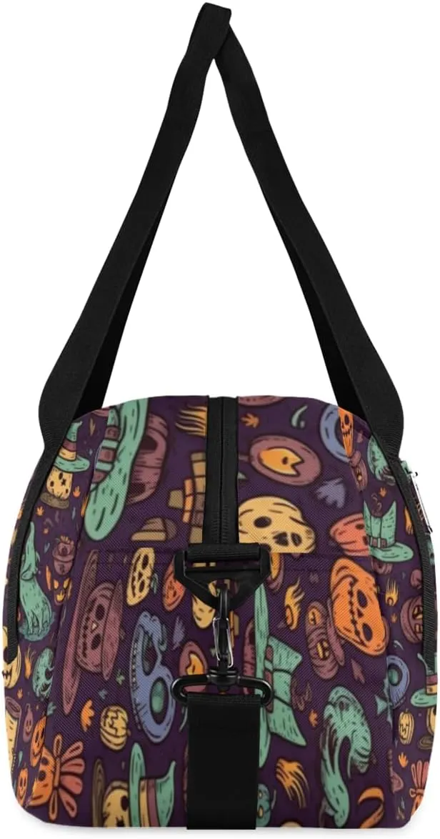 Halloween Abstract Pumpkins Gym Bag, Duffle Bag, Weekender Bag, Duffel Bag, Overnight Bag, Travel Duffel Bag, Dance Bag, Tote Bag, Beach Bag, Pool Bag, Gym Duffle Bag, Carry on Bag