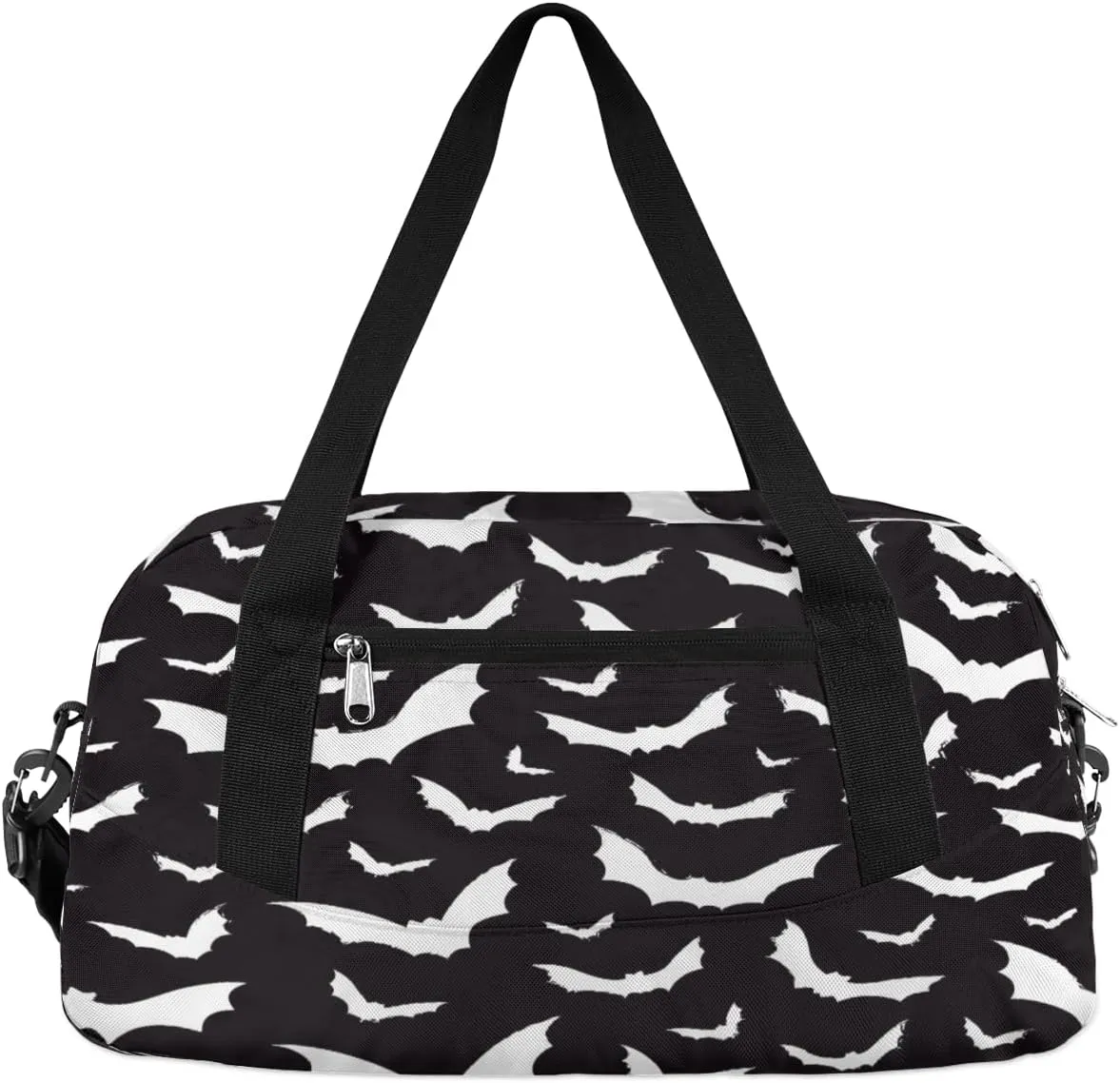 Halloween Bats Kids Overnight Duffle Bags Boys Girls Teen Sports Gym Bag for Weekender Travel Gymnastics Dance Ballet