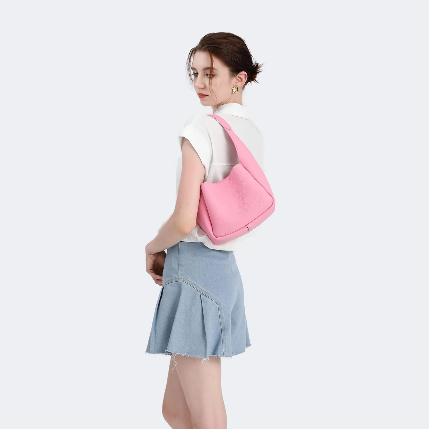 Handbag Chic Vegan Leather Tote Bag for Women Daily Carryall Magnetic Buckle Large Capacity