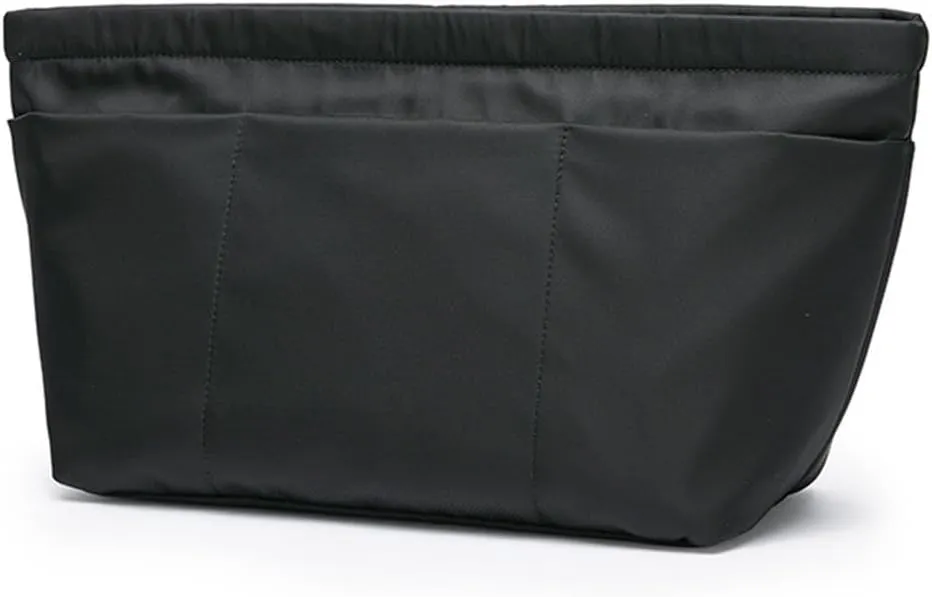 Handbag Organizer Insert Bag Tote Shaper Bag Large Purse Organizer Insert Lightweight & Durable Nylon inner bag (L, black)