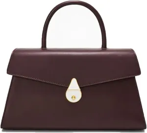 Handbags Designer Stylish Leather Handbag for Women - Business Purse & Crossbody Shoulder Bag(Brown)
