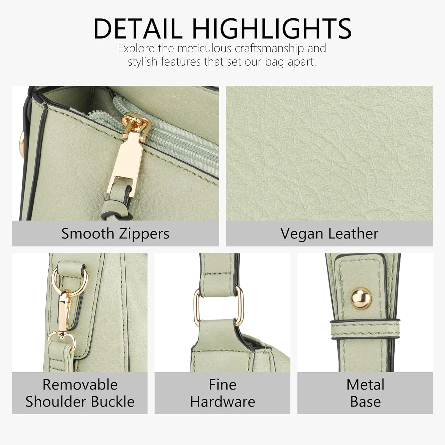 Handbags for Women Crossbody Bags Purses for Women Vegan Leather Shoulder Bag Hobo Bag for Travel Shopping