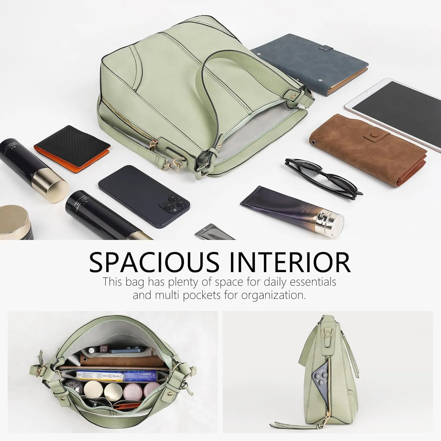 Handbags for Women Crossbody Bags Purses for Women Vegan Leather Shoulder Bag Hobo Bag for Travel Shopping