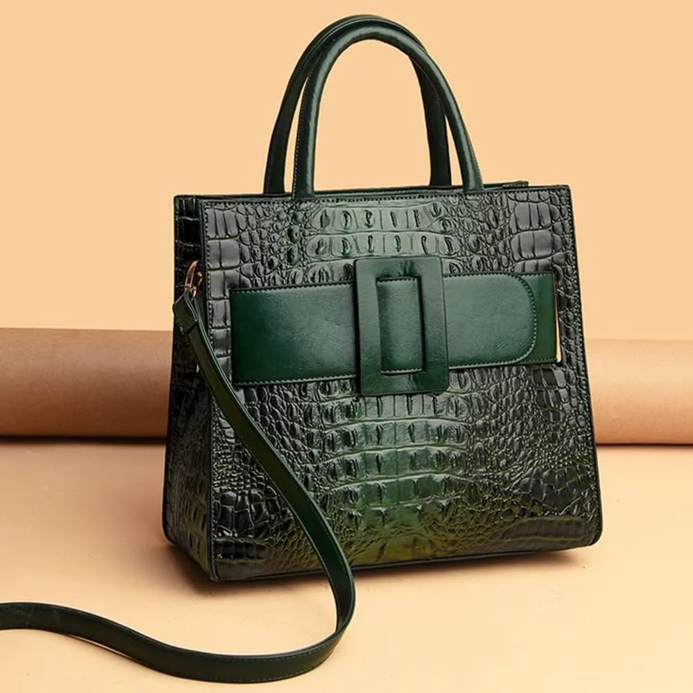 Handbags for Women Leather Top Handle Handbag Satchel Bag Medium Tote Bags Square Purse Ladies Shoulder Crossbody Bag