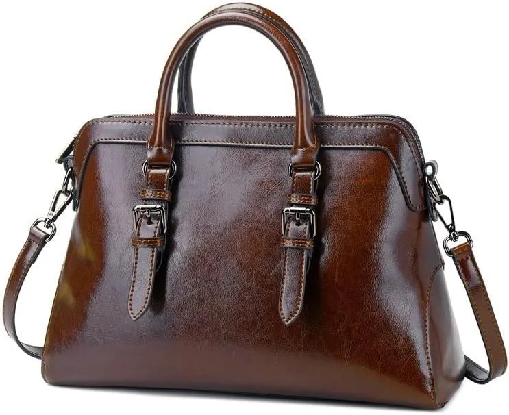 Handbags Stylish Large Capacity Leather Handbags for Women | Shoulder Bags for Everyday Use(Brown)