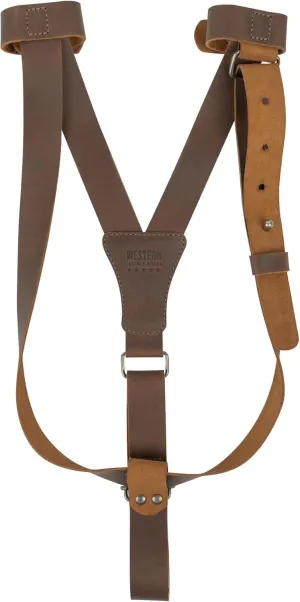 Hat Harness, Hat Holder for Travel Transporting, Ideal for Purses, Totes, Bags, Backpacks and Luggage, Full Grain Leather, Handmade, Bourbon Brown