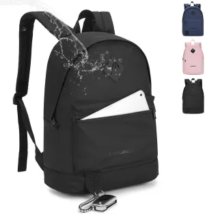 HEAD Waterproof Travel Backpack for Women & Men, Small Lightweight Backpacks for Sport/Gym/Fitness/Work/Daily, Casual Daypack Backpack for 15.6 inch Laptop