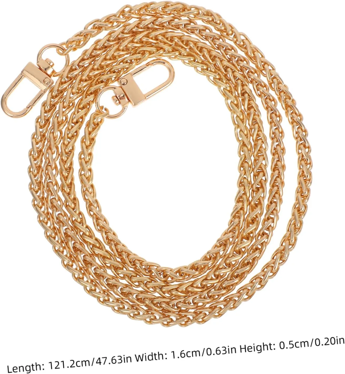 HEALSOPTHY Stylish Metal Bag Chain Crossbody Strap Shoulder Chain for Purses and Easy to Replace (Rose Gold)