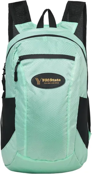 Hiking Daypacks for Women Waterproof Backpacks 15L Lightweight Packable Men Small Outdoor Sports Fan Multipurpose Travel Camping Bags green