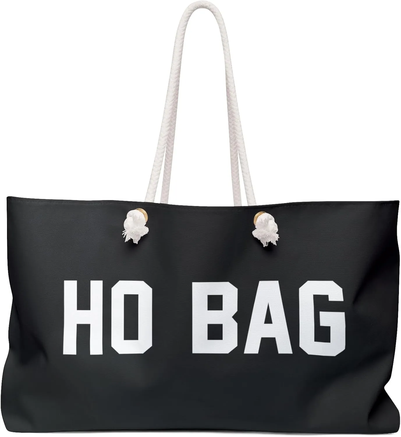 Ho Bag Rope Handle Weekender Tote - Funny Weekend Shoulder Totes - Canvas Overnight Bags Reusable Grocery Market Sex Toy Sack