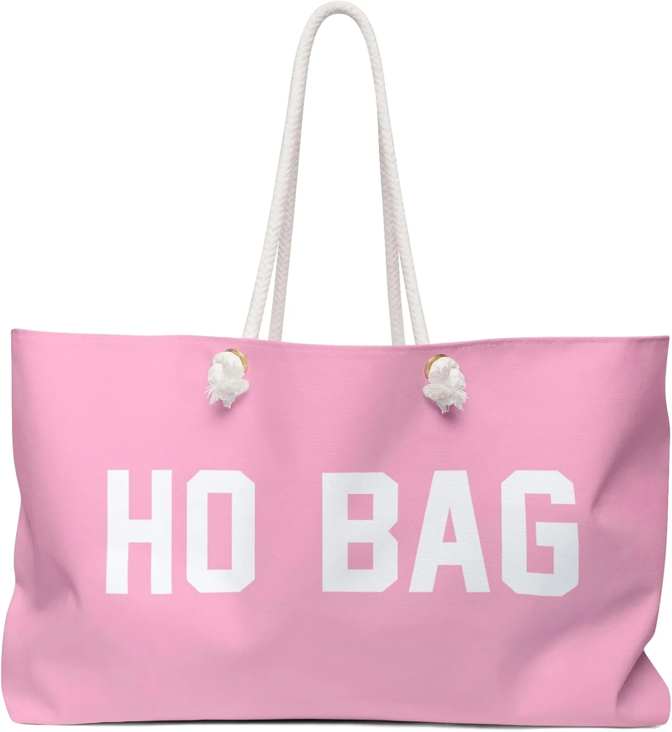 Ho Bag Rope Handle Weekender Tote - Funny Weekend Shoulder Totes - Canvas Overnight Bags Reusable Grocery Market Sex Toy Sack
