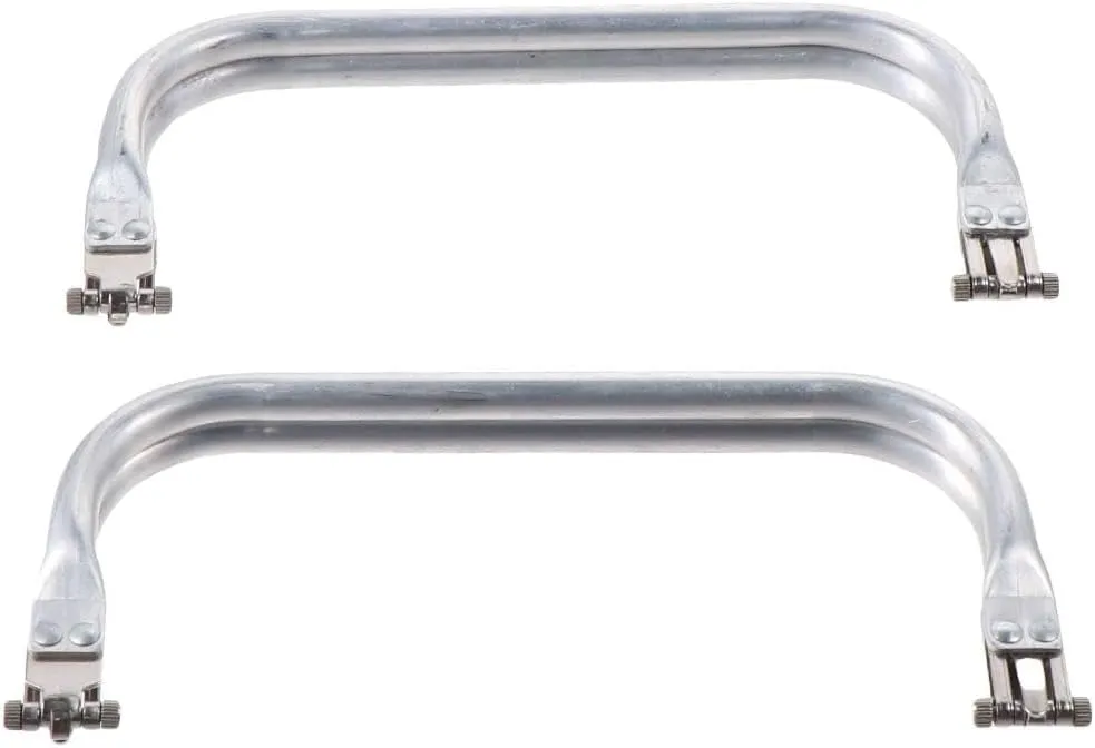 hobbyhub 2Pcs Metal Purse Frame,U-Shaped Bag Handle Inner Kiss Clasp Rectangle Lock Aluminum Purse Frame Handle for DIY Projects Crafts, Purse Handle Bag Making